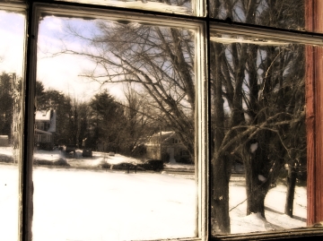 Through a Red Barn Window