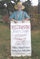 Red Barn Farm Day Sign